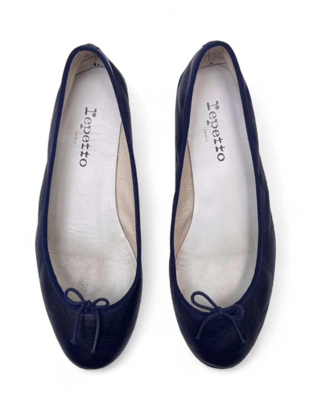 Repetto Cendrillon Leather Ballet Flats in "Classique" - Size 41 EU/10 US